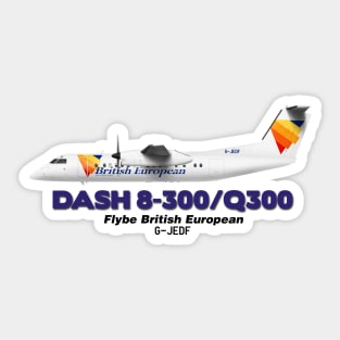 DeHavilland Canada Dash 8-300/Q300 - Flybe British European Sticker